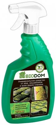 Средство от мха, плесени и лишайников Biodom с распылителем 0,75л (6шт)