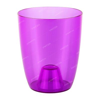 Горшок для Орхидея 2л d160мм Фиолетовый прозрачный (уп.10)