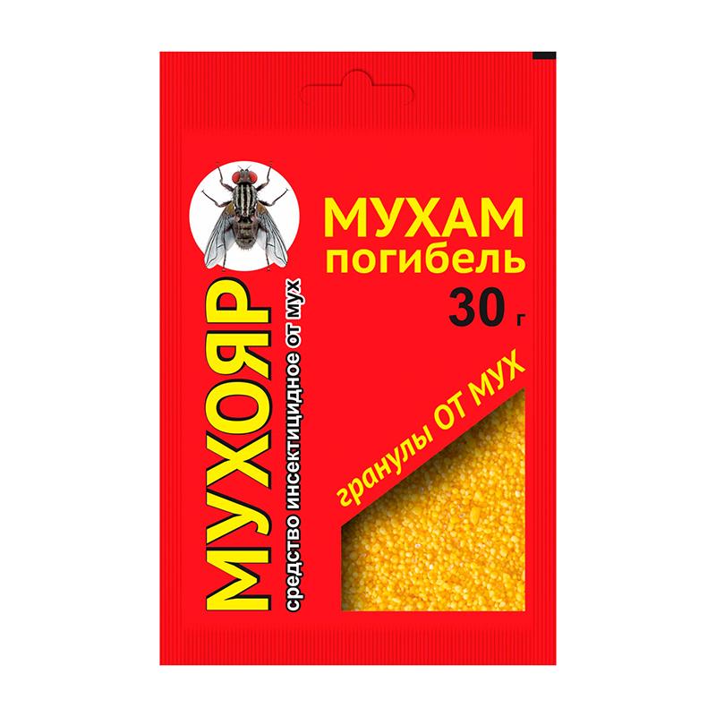 Гранулы Мухояр от мух 30г (100шт)