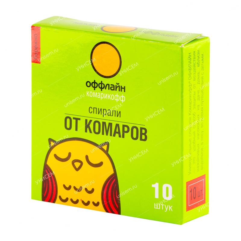 Спирали Комарофф БЕРЕЖНО оффлайн мини 10шт  (60 шт)