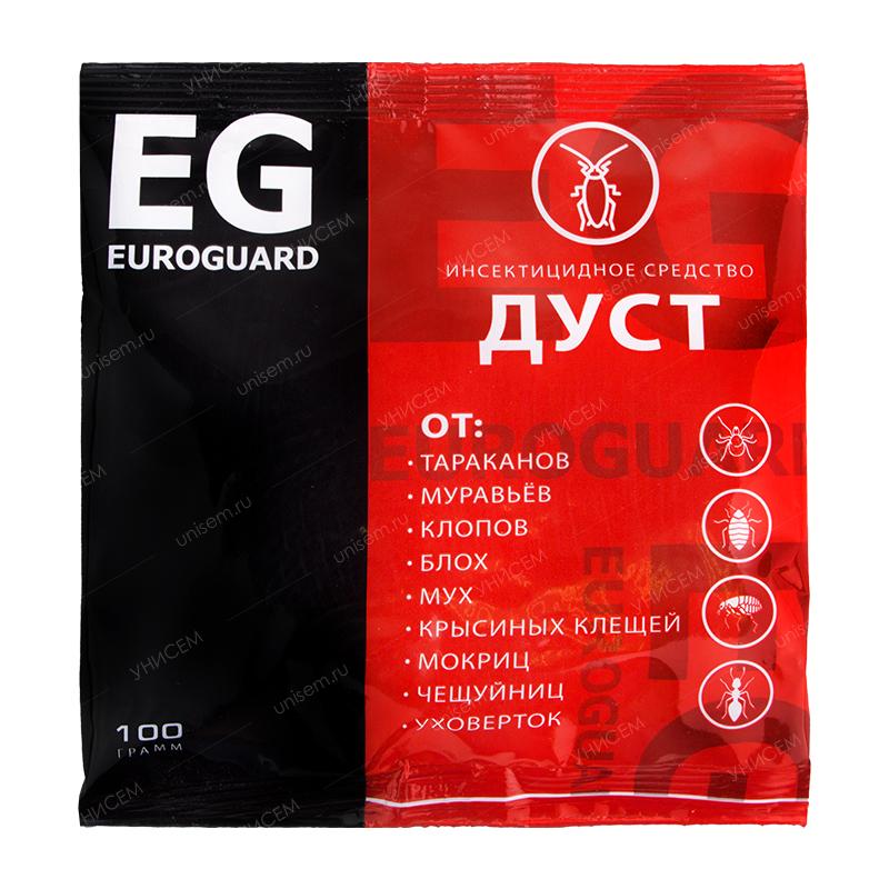 Дуст EG euroguard от тараканов, муравьев, клопов, блох 100 г (50шт)